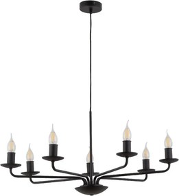 TK LIGHTING 4613 LIMAL Klasszikus Csillár Fekete E14 IP20