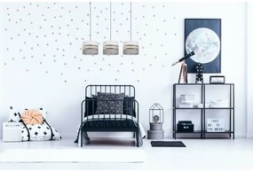 Csillár zsinóron CORAL 3xE27/60W/230V fehér/szürke