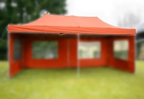 Tető kerti sátorhoz - 3 x 6 m - terrakotta