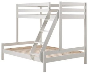 Pino Martin fehér borovi fenyő emeletes gyerekágy 140x200/90x200 cm - Vipack
