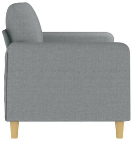 vidaXL kétszemélyes világosszürke szövetkanapé 140 cm