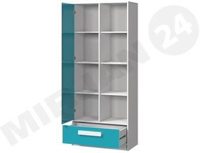Regál Relova RL03 (fehér + fényes fehér + szürke) . 1104879