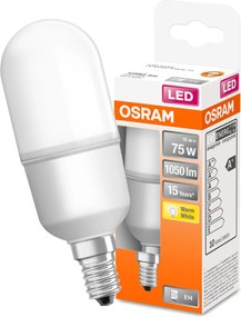Led izzó E14 Cső 10W 75W 2700K Stick Osram