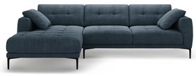 Sötétkék sarokkanapé (bal oldali-heverő résszel) Bemy – Micadoni