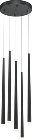 Maytoni CASCADE MOD132PL-L28BK2 Függőlámpa 5x30W/LED 4000K 2300LM IP20