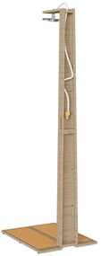 Kerti Zuhanyzó Bézs 60x80x214 cm Poli Rattan