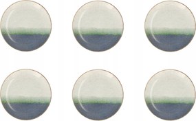 Lubiana 6 db-os porcelán desszertes tányér szett 20,5 cm 9012