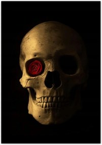 Poszterek 70x100 Koponya rózsával