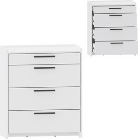 Komód szekrény Altivo Com 70 3SW1SN fehér irodai gyerekszoba könyvespolc