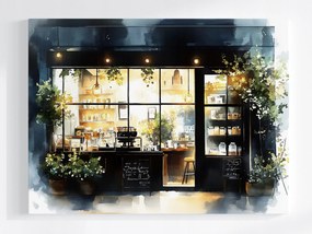 Vászonkép Canvas Város Kávézó Bolt Kávézó 80x60