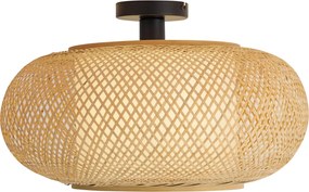 Okos mennyezeti lámpa bambuszból, fehér belsővel, WiFi A60-nal - Liva