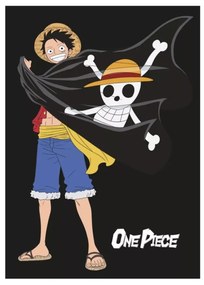One Piece Jolly Roger polár takaró 100x140cm