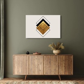 Kép - Absztrakció arany és fehér N⁰1 (90x60 cm)