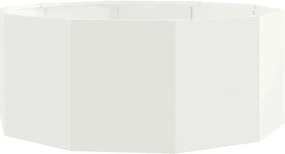 vidaXL Növénytartó Fehér 90 x 90 x 35 cm Acél