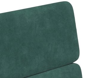 Kerekes Étkező Székek 2 pcs Sötétzöld 58 x 65 x 98 cm Bársony