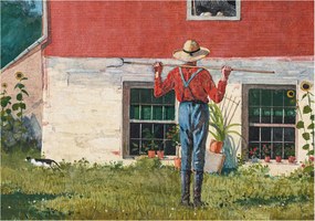 Dekoratív fotótapéta falra Könnyű összeszerelés Vidéki jelenet 312x219 Ragasztó