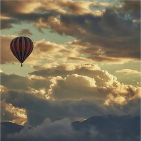 Fotótapéta Flizelin az Otthon szobájába 3D Léggömb a felhőkben 250x250 Ragasztó