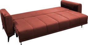 Szétnyitható kanapé, terrakotta, GRACE BIG SOFA