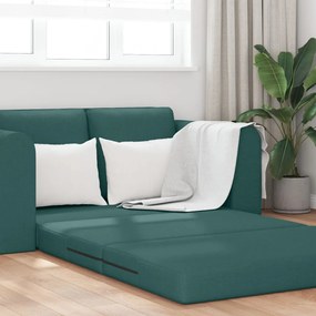Floor Kanapé Ágy 2 az 1-ben Sötét Zöld 148x71x83 cm Szövet