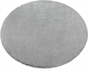 Puha Vastag Szőnyeg Sima Egyszínű kör 150 cm Star ezüst @88894