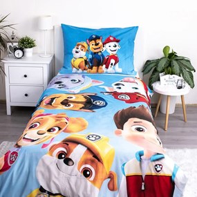 Egyszemélyes mikroszálas gyerek ágyneműhuzat 140x200 cm Paw Patrol – Jerry Fabrics