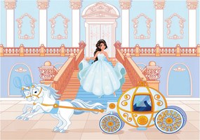 Fotótapéta Kastély hercegnő hintó bál mágia palota fantasy 208x146 +ragasztó