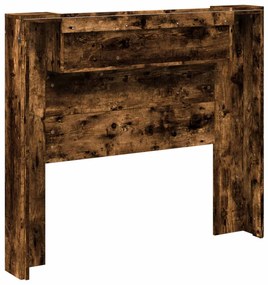 Fejtámla polcokkal Füstölt tölgy 120 x 16,5 x 103,5 cm Faanyag