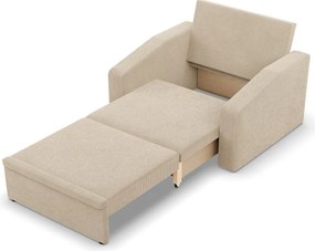 Vertico fekvőfotel, 90 cm széles, kordbársony, bézs