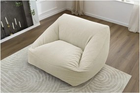 Bézs kordbársony babzsákfotel Lilibet – Bobochic Paris