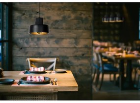 Lucide 20419/20/30 - Csillár zsinóron OPHELIA 1xE27/40W/230V á. 20 cm fekete