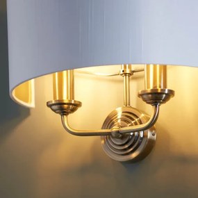 Endon 98937 - Fali lámpa HIGHCLERE 2xE14/40W/230V fehér/réz