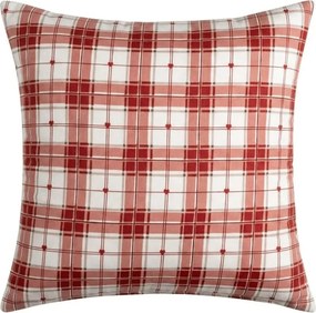 Flanel párnahuzat TARTAN HEART 45x45 cm, színes