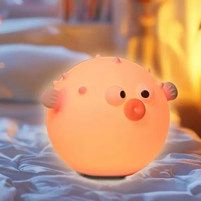 LED RGBW Dimmelhető gyermek érintős lámpa HELA LED/1W/5V USB 1200 mAh rózsaszín