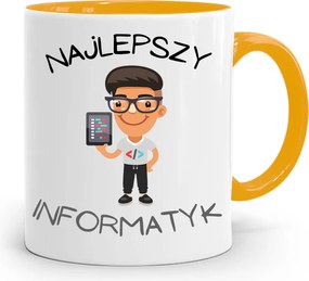 Sárga Bögre Programozó Informatika Legjobb Inf nyomtatott fotóval