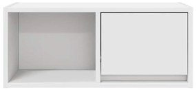 2 db fehér szerelt fa TV-szekrény 60x31x25,5 cm