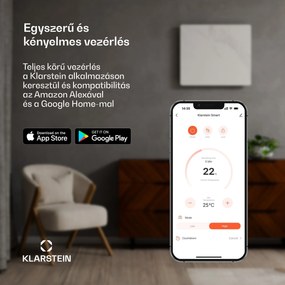 Klarstein Wondersky infravörös panel | 360 W | 4 - 8 m² | Minimalista dizájn | 60 cm x 60 cm