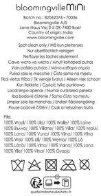 Bézs-borostyán színű gyapjú gyerek szőnyeg ø110 cm Sun – Bloomingville Mini