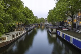 Poszter 91,5x61cm Csatorna Amszterdam városon keresztül 8, Assaf Frank