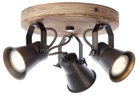 Brilliant - SEED 3xGU10/5W/230V spotlámpa fekete/barna