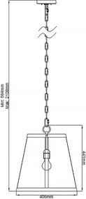Feiss HARROW FE-HARROW-P-M Függőlámpa 1x60W/E27