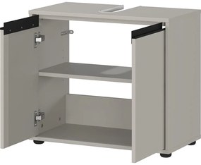 Szürke mosdó alatti szekrény 63x55 cm Lemont – Germania