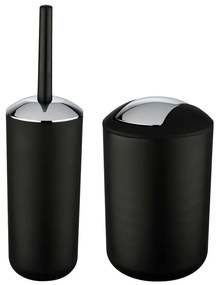 Fekete műanyag fürdőszobai kiegészítő szett Brasil – Wenko