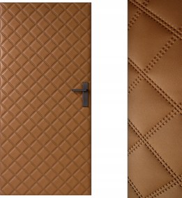 Csokoládé 115x215 Ajtókárpit Beltéri ajtó kárpitozás Hangszigetelés
