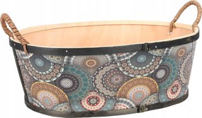 Ovális Ajándékkosár Fogantyúkkal 34x25x12/16 cm