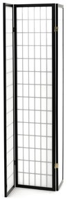 Fekete Tömörfa Paraván. EF-E803 BK