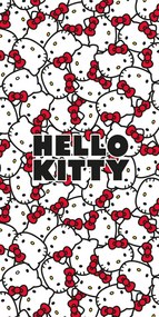 Hello Kitty Red Bows fürdőlepedő, strand törölköző 70x140cm