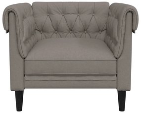 tópszínű szövet Chesterfield kanapé