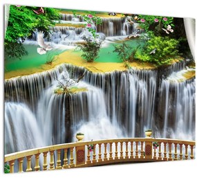 Kép - Varázslatos vízesések megtekintése (70x50 cm)