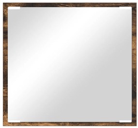 LED fürdőszobai tükör füstölt tölgy 40x8.5x37 cm műszaki fa