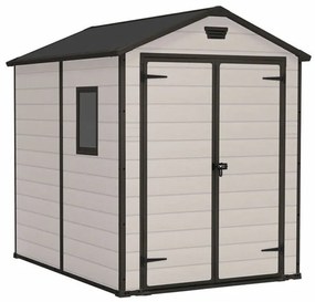 Keter Manor 6x8 műanyag kerti ház 185,8 x 236,8 x 227cm Bézs színű